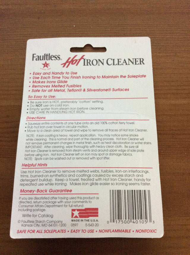 Faultless Hot Iron Cleaner, 2 Pack