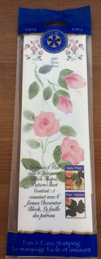 Plaid Decorators Blocks Mini, #53257 Roses, Fun & Easy Stamping