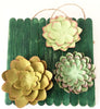 Succulents Art, Summer Decor, Paper Flowers Decoration, Summer Wall Art