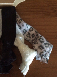 Carole Inc. Elastic Hair Ties, Hair Accessories, Set of 6 With Different Designs
