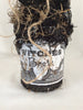 Halloween Glass Bottle Vase, Witches Brew, Creepy Cloth, Old Glass Bottle