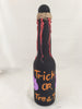 Halloween Decoration Bottles, Trick or Treat, Boo, Set of 3 Glass Bottles