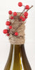 Glass Bottle Vase, Christmas Wine Bottle Vase, Winter Scene, Decorative Vase