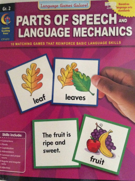 Parts of Speech and Language Mechanics, Grade 2, Language Games Galore