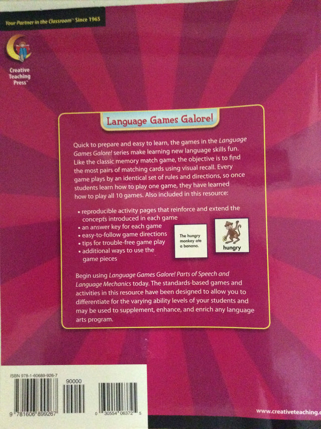 Parts of Speech and Language Mechanics, Grade 2, Language Games Galore