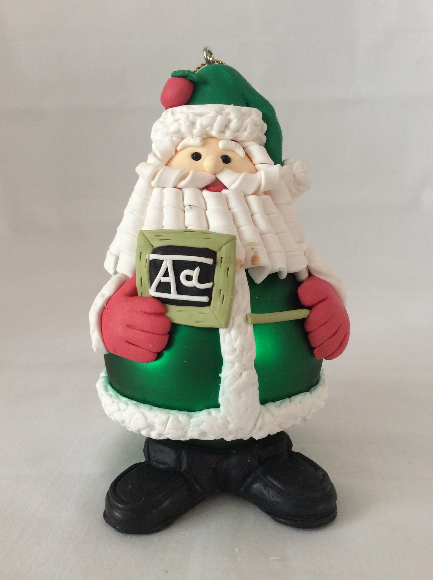 Christmas Santa Teacher Ornament Collectable 1998