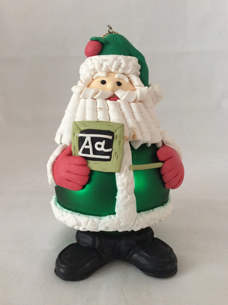 Christmas Santa Teacher Ornament Collectable 1998