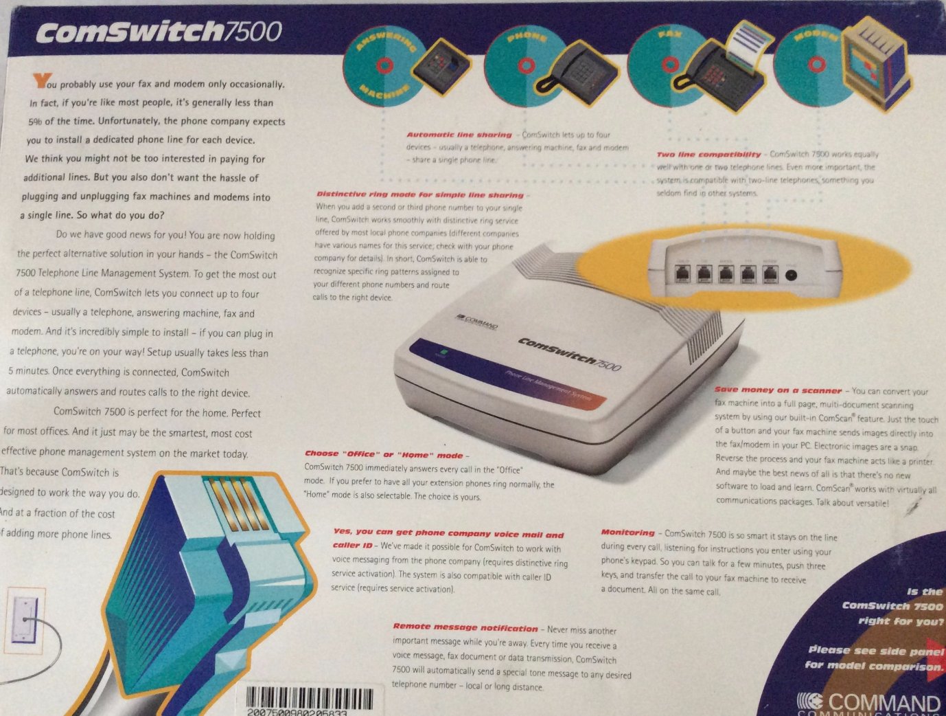 ComSwitch 7500, Command Communications, Why Pay for Another Phone Line?