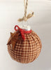 Handmade Christmas Ornaments Primitive Decor Set of 2