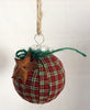 Handmade Christmas Ornaments Primitive Decor Set of 2