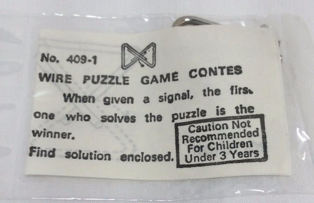 Magic Tricks, Wire Puzzle Game Card, No. 409-1