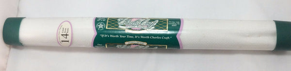 Charles Craft Classic Reserve Cross Stich Fabric, 14 Count, 1 Piece White