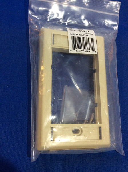 Ortronics OR-40300158-13, Series II Faceplate, .5" deep, Ivory