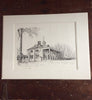Vintage Mount Vernon East Front Lithograph 1972, Bulent Atalay 1972 Lithograph