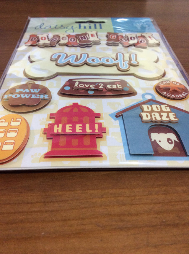 Scrapbook Stickers Dimensional Stickers Dog Icon Dimensional Stickers