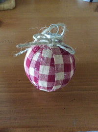 Handmade Christmas Ornaments Primitive Decor Set of 2