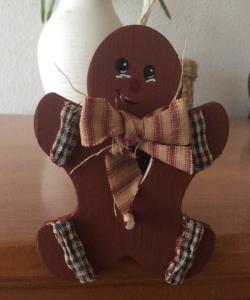 Gingerbread Man Primitive Decor Christmas Ornament