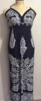 Just Love Maxi Dress Royal Blue Paisley