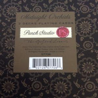 Punch Studio Playing Cards Midnight Orchids 2 Decks #57706