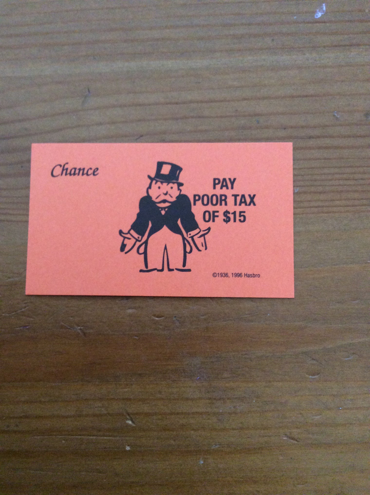 Monopoly Replacement Pieces - Chance Cards