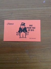 Monopoly Replacement Pieces - Chance Cards