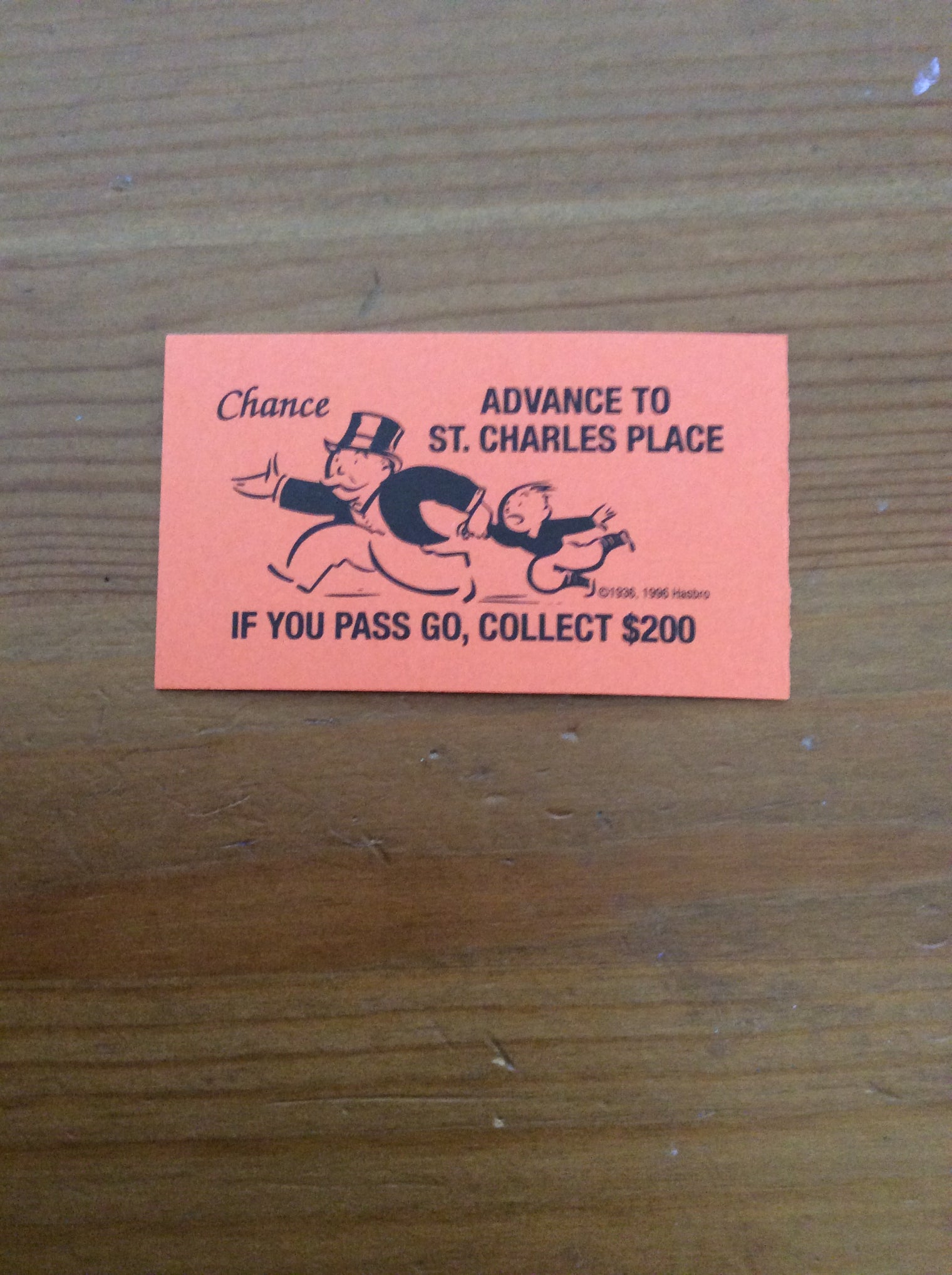 Monopoly Replacement Pieces - Chance Cards