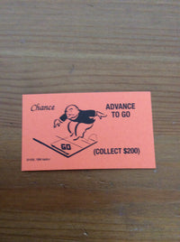 Monopoly Replacement Pieces - Chance Cards