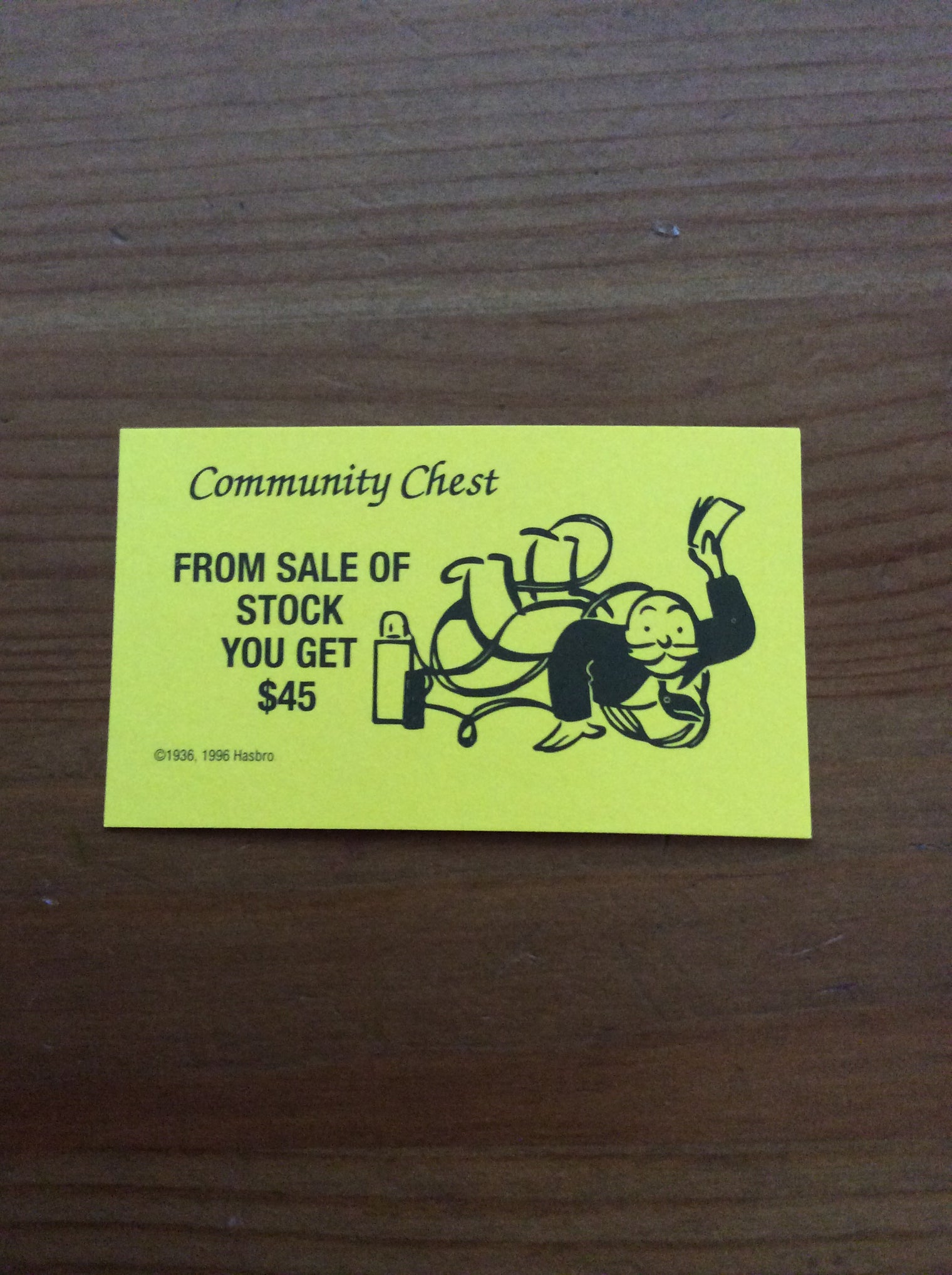 Monopoly Replacement Pieces -Community Chest Cards