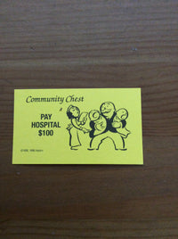 Monopoly Replacement Pieces -Community Chest Cards