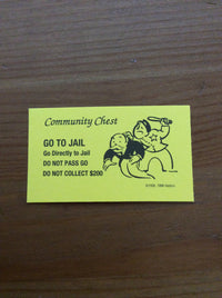 Monopoly Replacement Pieces -Community Chest Cards