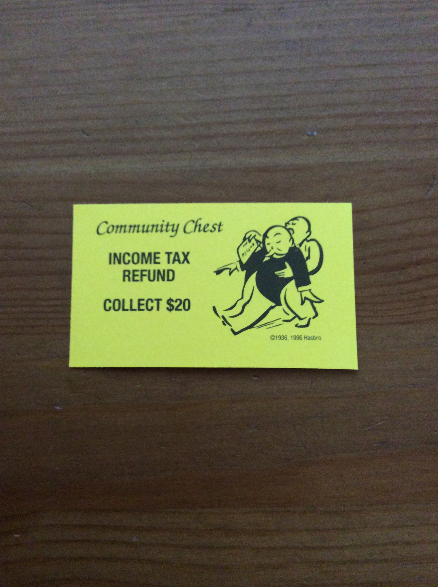 Monopoly Replacement Pieces -Community Chest Cards