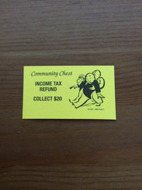 Monopoly Replacement Pieces -Community Chest Cards