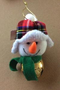 Christmas Jingle Bell Plush Ornament