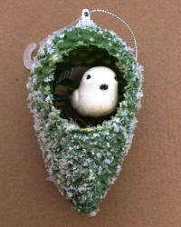 Winter Time Christmas Pine Cone Ornament