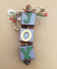 Holiday Time Wood Blocks Christmas Ornament