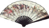 Large Chinese Silk & Bamboo Folding Hand Fan