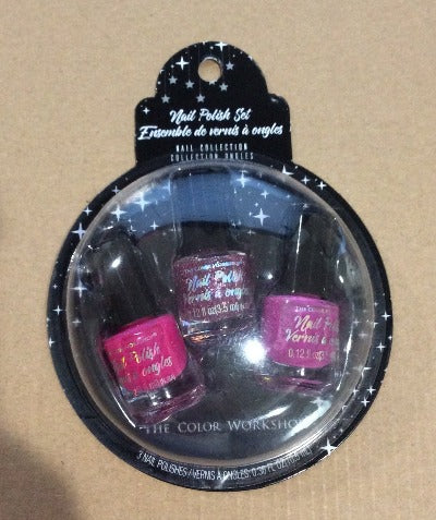 Markwins Pink Nail Polish 3pc Set