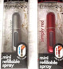 Travalo Mini Travel Refillable Spray with Cap Refills (Red & Silver)
