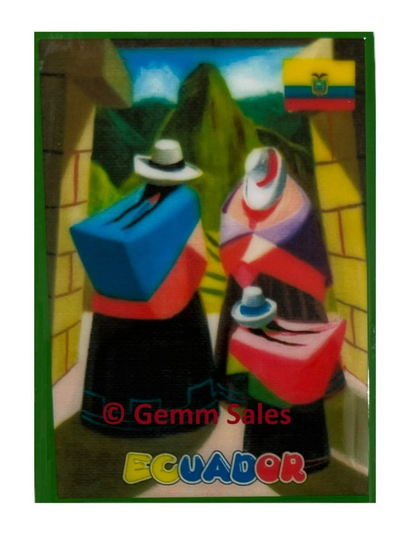 Authentic Ecuador Magnet Souvenir - Serranas Del Ecuador