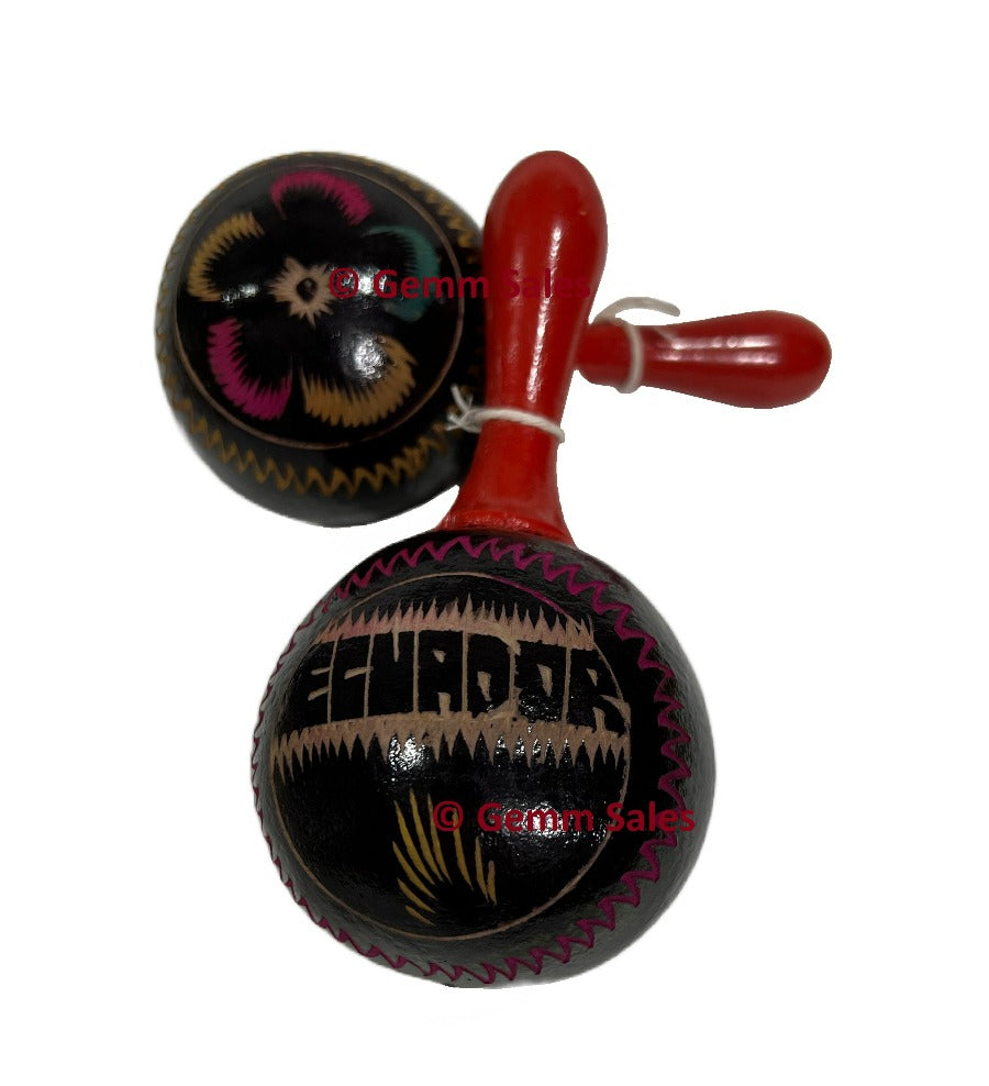 Authentic Ecuador Maracas Handmade, Medium