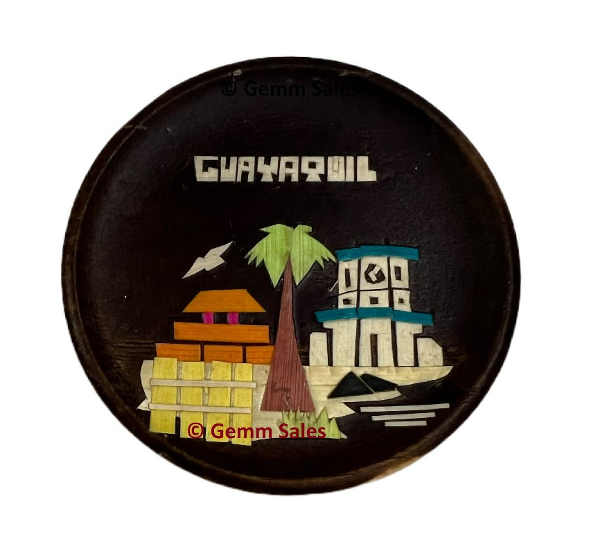 Authentic Ecuador Wood Magnet Souvenir - Geographical Regions of Ecuador