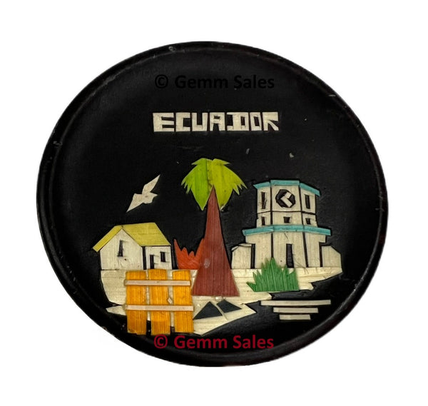 Authentic Ecuador Wood Magnet Souvenir - Regions of Ecuador