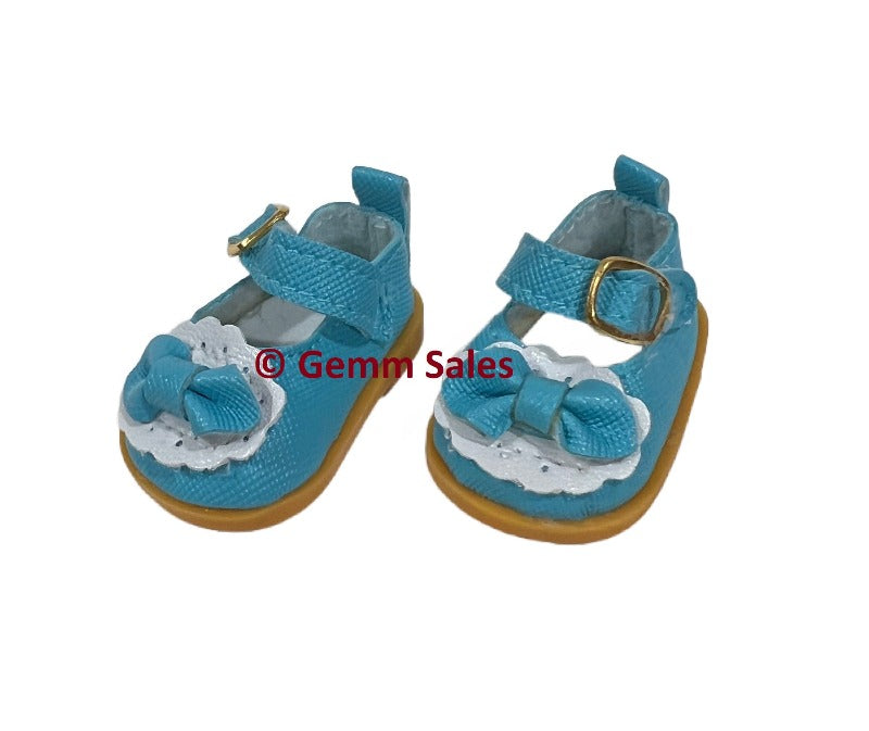 BJD Doll Mary Jane Shoes with Bow - Blue