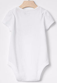 Baby Gap Girl Embellished I Love Mommy Graphic Bodysuit