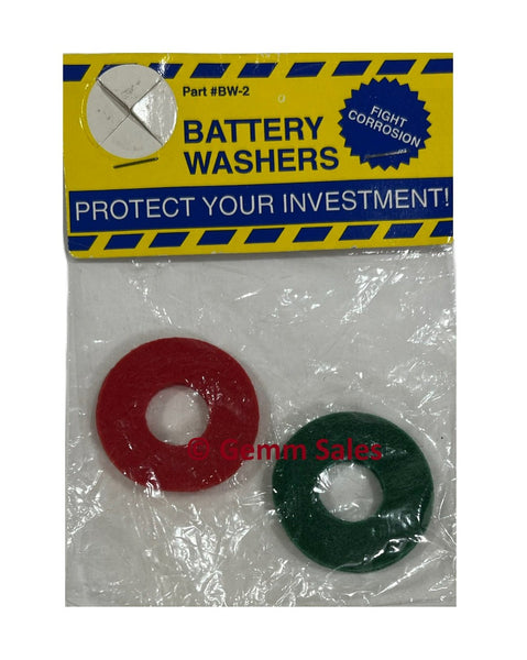 Battery Washers 2 Pack Green, Red