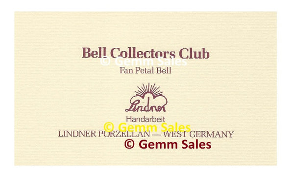 Bell Collectors Club Fan Petal Bell Card Replacement