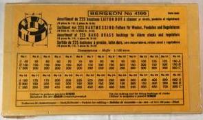 Bergeon No. 4166, 225 Hard Brass Bushings