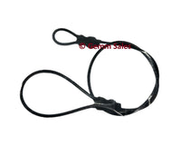 Bicycle Seat Lock, Seat Keeper, Anti-Scratch Vinyl Coating (Black)