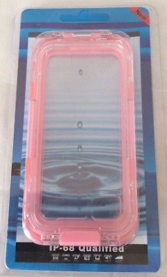 CellBee Universal Waterproof Heavy Duty Crystal Case for iPhone 5/5S/5C Pink
