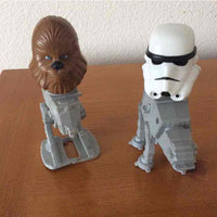 Star Wars Chewbacca & Storm Trooper Bobbleheads